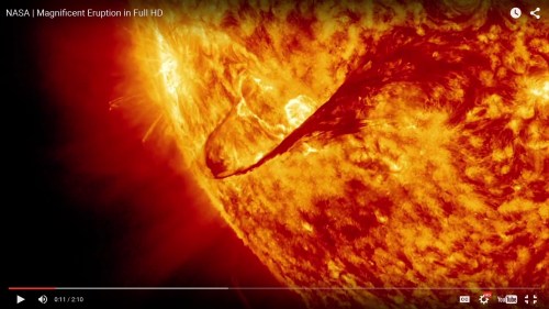 Solar Flare May 5, 2015. Photo Credit: NASA/Goddard/S. Weissinger on-line at http://www.nasa.gov/feature/goddard/nasas-sdo-observes-cinco-de-mayo-solar-flare